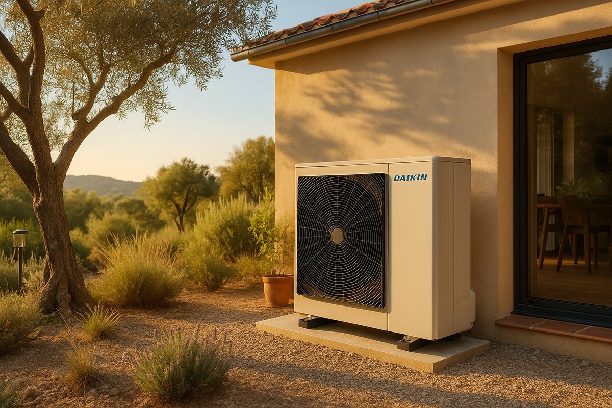 Pompe à chaleur Daikin installée dans le Var à Puget-sur-Argens